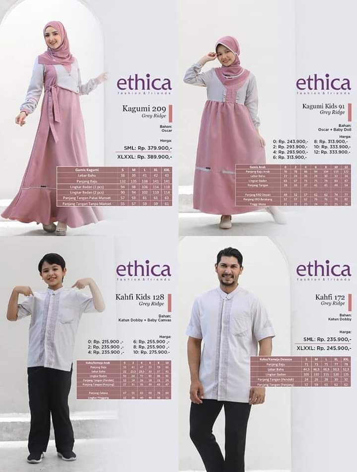 Sarimbit Couple Ethica Original Elfa 200 Misty Rose