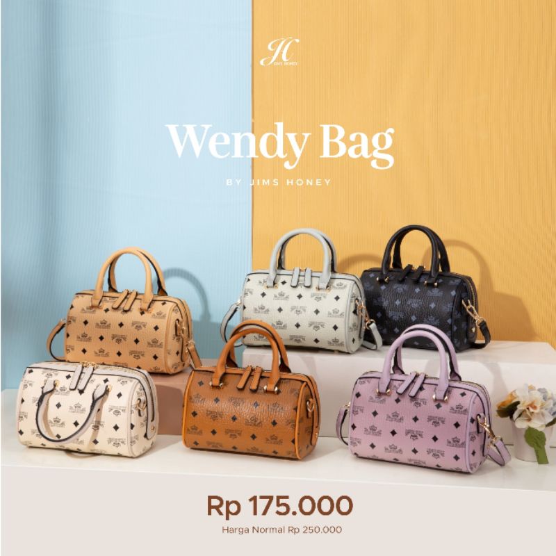 Wendy bag Jimshoney Original Tas Selempang Wanita Import Murah Fashion Sling bag Realpic Cod