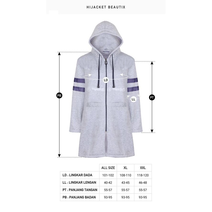 ⚠️DISKON BESAR⚠️ HIJACKET BEAUTIX ORIGINAL JAKET WANITA JAKET MUSLIMAH HIJABER NO.1 DI INDONESIA-6