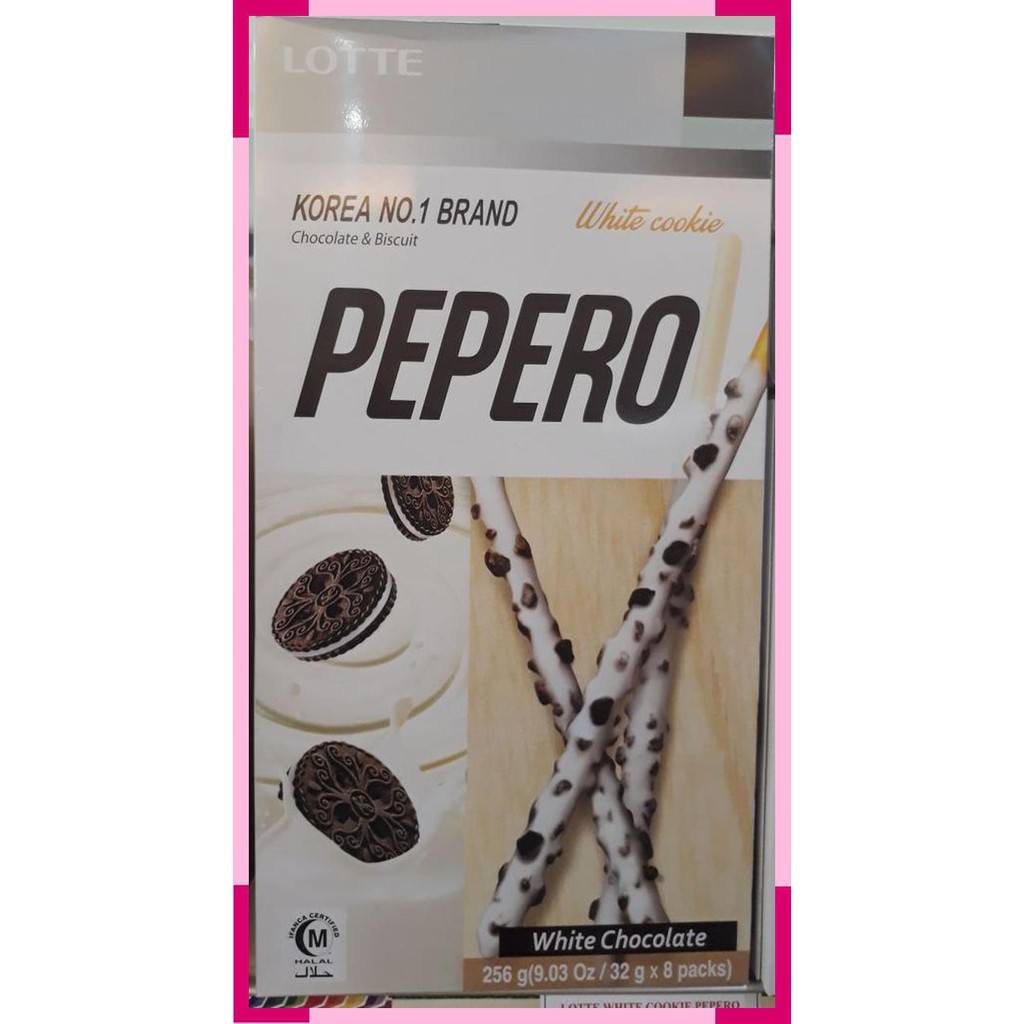 

Pepero white cookie 256 gram