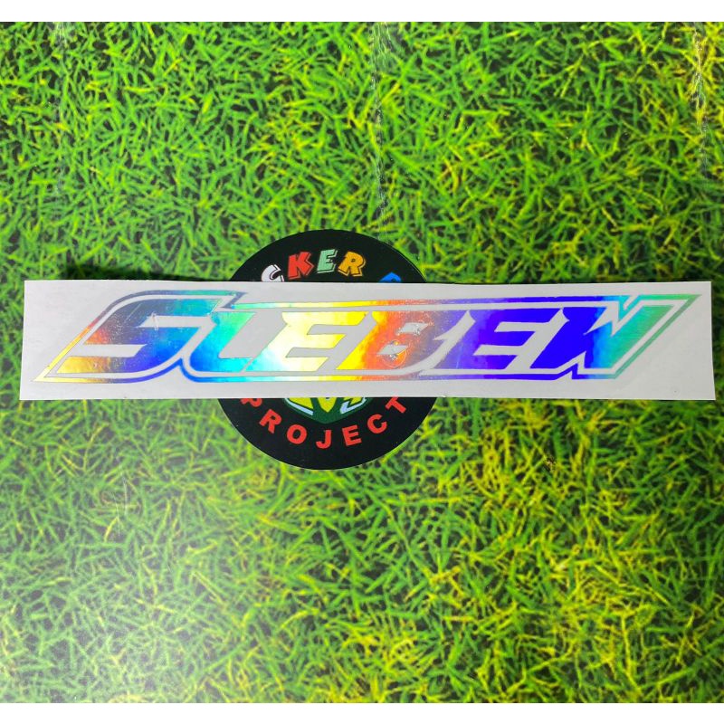 Sticker slebew Sticker Cutting viral motor helm matic bahan reflektive 1pcs acc stiker anti air SLEBEWW