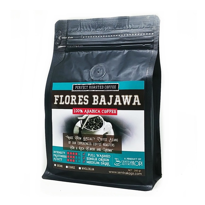 

H2J0U2J1U Kopi Arabika Flores Bajawa 200 Gram - Bubuk / Biji - Arabica Coffee - Bubuk Halus
