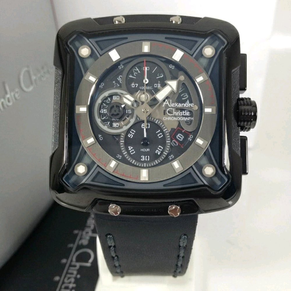 Jam Tangan Pria Alexandre Christie ac 3030  45x50mm xkipk Original