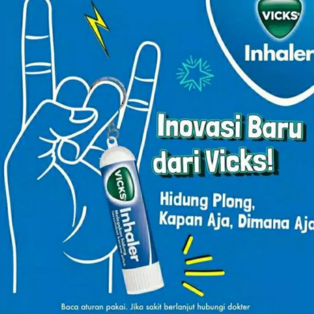 Vicks inhaler Viks 0.5ml Melegakan hidung tersumbat-3