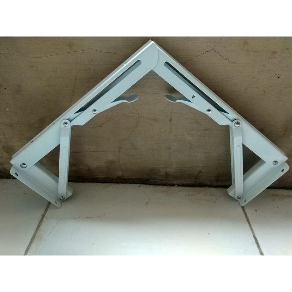 12 inch 30cm Siku Dinding Penyangga Rak Meja Lipat Shelf Bracket Foldable