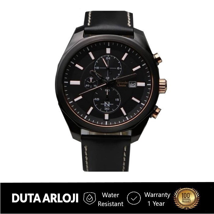 Alexandre Christie AC 6550 MC LIPBARG Analog Men Leather