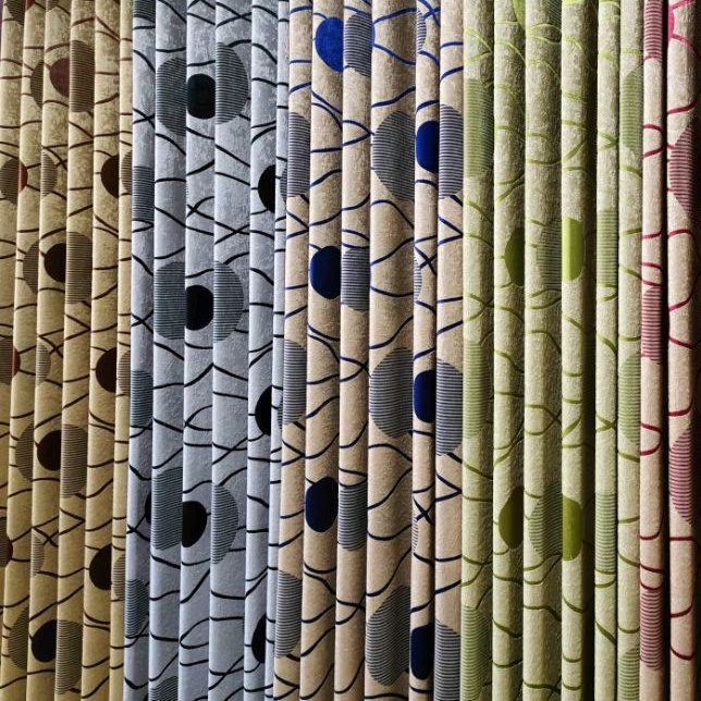 Gorden Blackout import Acacia Gorden jendela Gorden pintu minimalis( free kawat s + Roda putih )