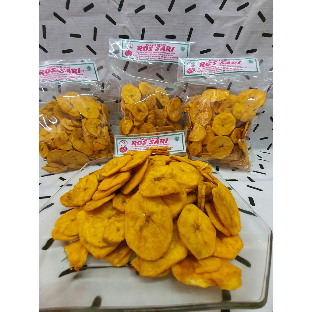 Kripik Pisang Manis 250Gr Oleh Oleh Bandung