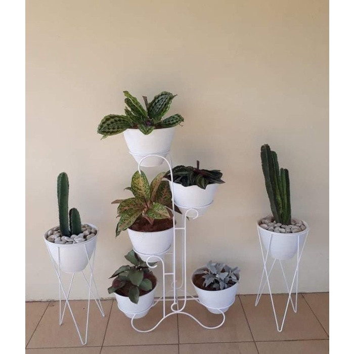STANDING POT JUMBO RAK BUNGA BESI BAHAN 100% BESI KOKOH .