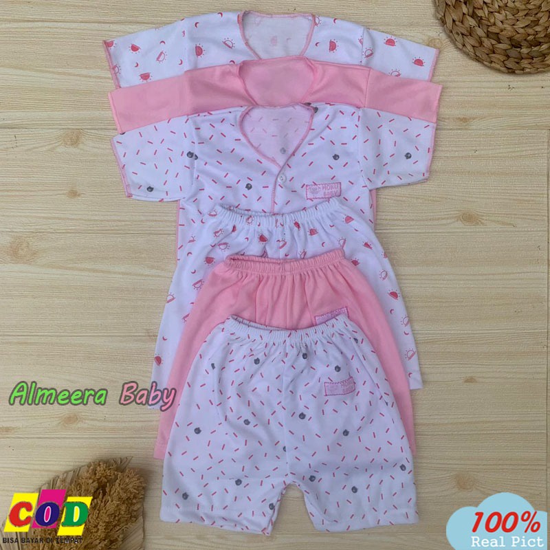 Isi 18 PCS Paket Lahiran Baju Celana Bayi Gift Set Kado Lahiran Usia 0-3 Bulan Almeera Baby and Kids