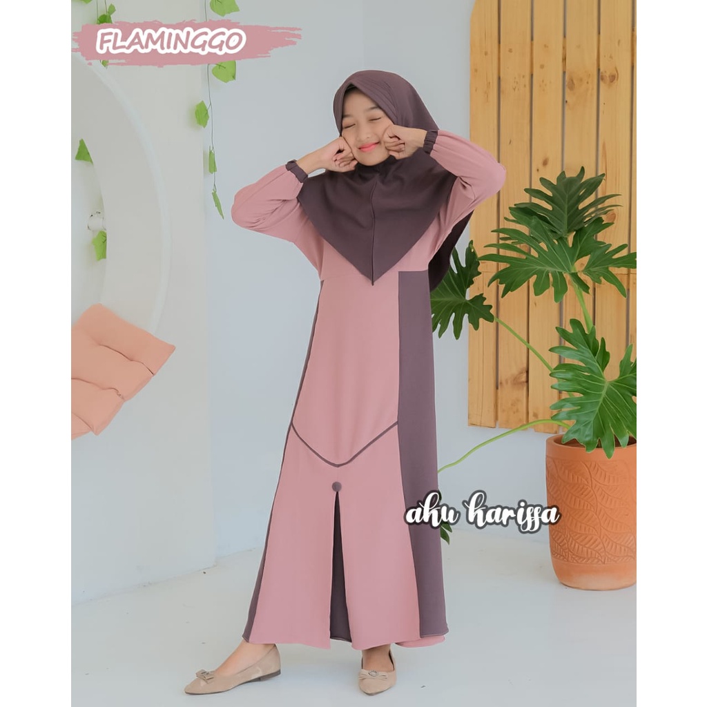 GAMIS ANAK HANIZA MAYZA KIDS AKU KARISSA BAJU MUSLIM 5-12 th tahun Kids ORIGINAL BRANDED syari baju muslim anak tanggung busana muslimahlebaran