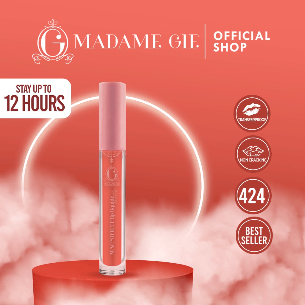 Madame Gie Magnifique Lip Liquide Matte Nude Series - MakeUp Lip Cream Lipstik-424