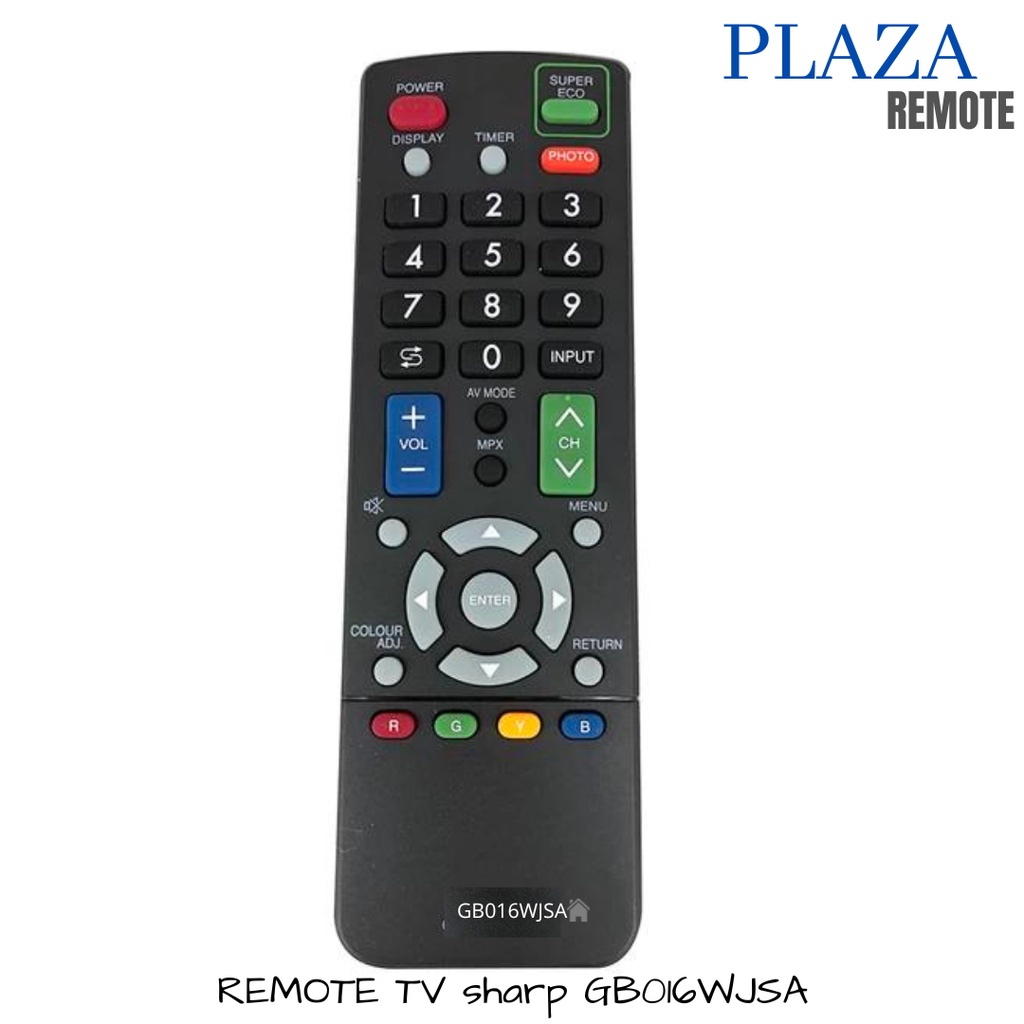 remote SHARP AQUOS DIGITAL TV LCD LED 016