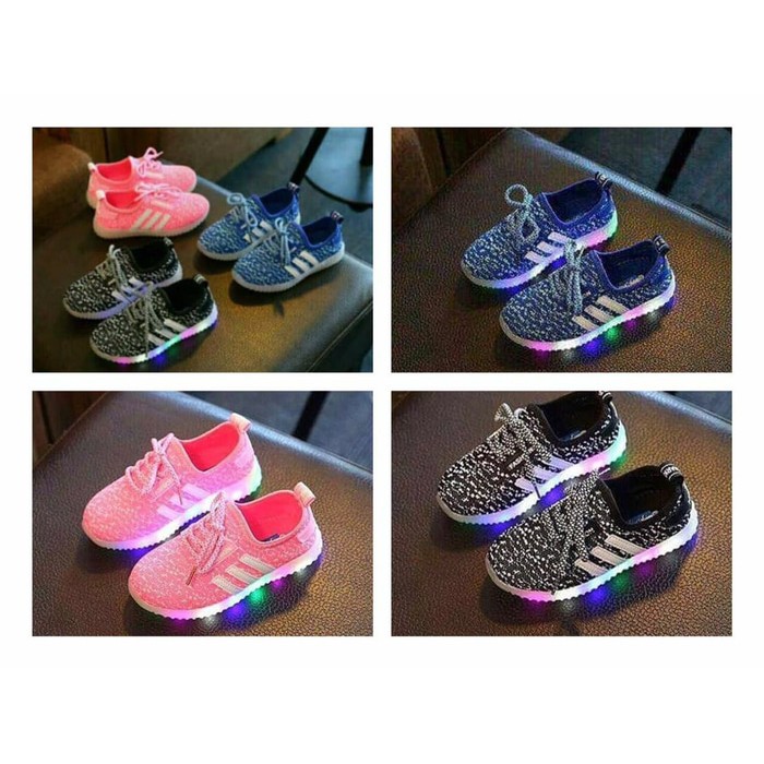 Sepatu LED / Sepatu Lampu Anak Import - YEZZY WALKER promo murah grosir