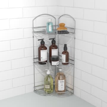 Stora Rak Sudut Kamar Mandi 3 Tingkat/ Rak Sabun Sudut Siku 3 Tingkat ACE