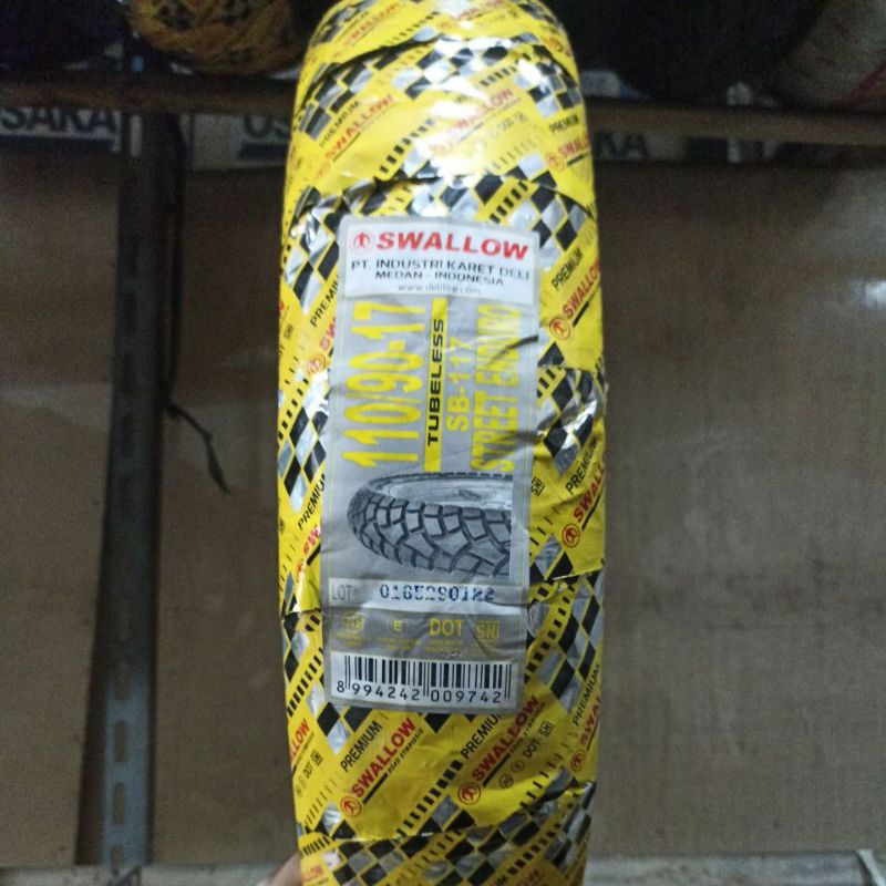 Ban Swallow 110/90-17 SB 117 Street Enduro Tubeless 110 90 Ring 17