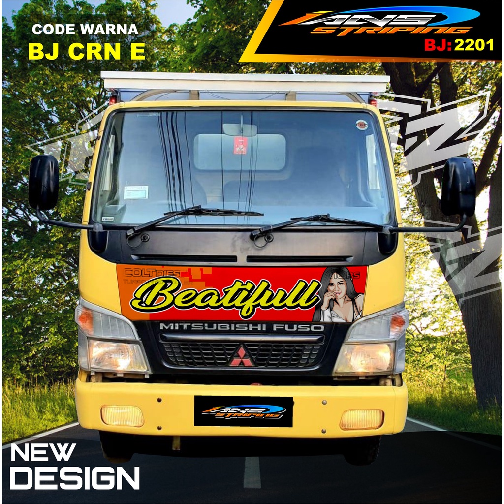 STIKER VARIASI KAP DEPAN TRUK RAGASA / STIKER KABIN TRUK RAGASA,UMPLUNG / STIKER KAP CUP DEPAN TRUK DINA,FUSO