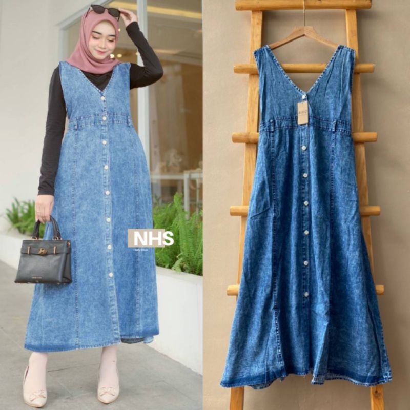 Maritta overall jens wanita
