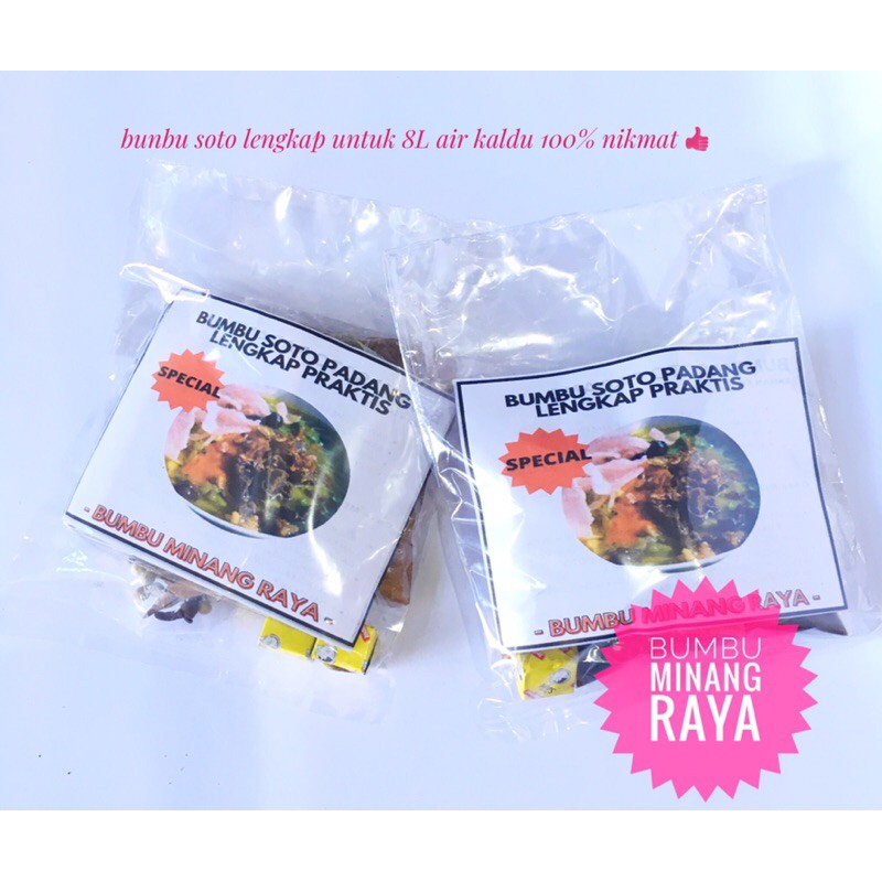 

BUMBU SOTO PADANG LENGKAP 8 LITER AIR KALDU