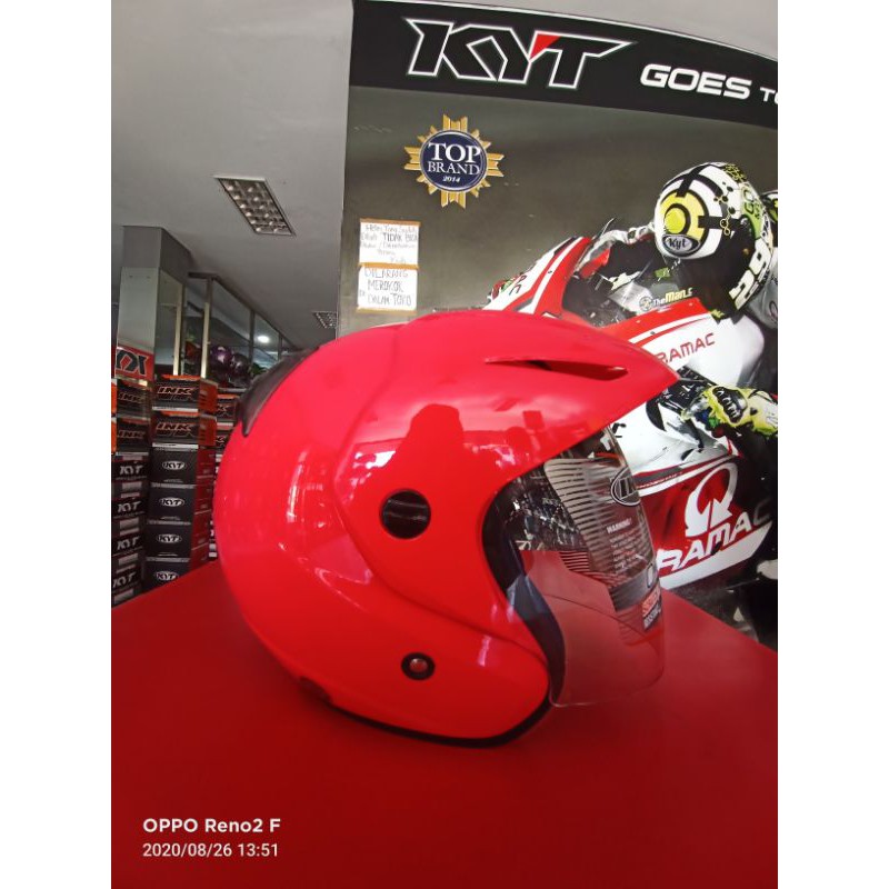 HELM INK CX 22 MERAH PULL WARNA ORIGINAL