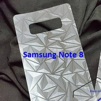 SAMSUNG NOTE 5 NOTE 8 NOTE 9 ANTI GORES BELAKANG SKIN DIAMOND 3D SPIRAL TRANSPARAN GARSKIN