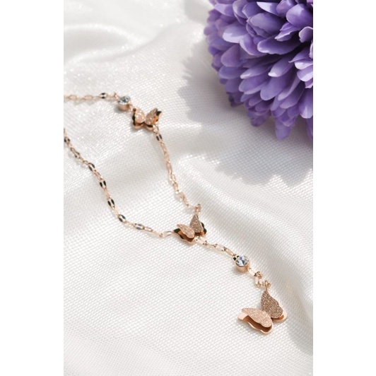 Kalung Kupu2 Titanium ( yu na bi)