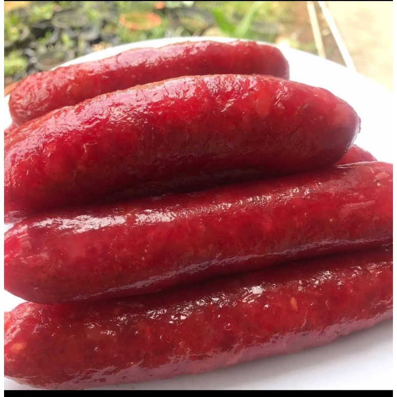 

sosis babi merah dan sosis babi hitam premium pontianak kuanchiang,lapchiong,konchong (non halal) 500g