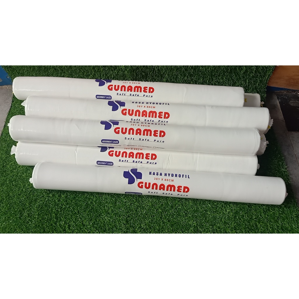 GUNAMED Kasa Hydrofil Panjang 30y x 80cm Bisa Request Ukuran Potongan Sesuai Kebutuhan