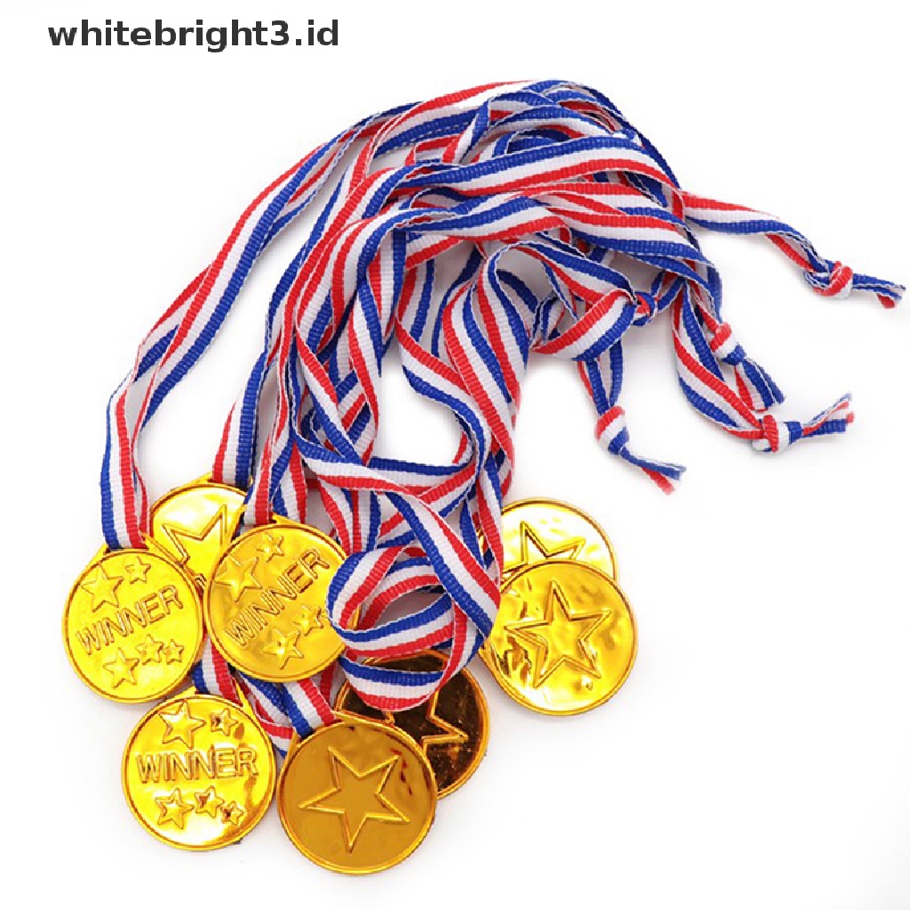 (whitebright3.id) Medali Emas Bahan Plastik Untuk Anak