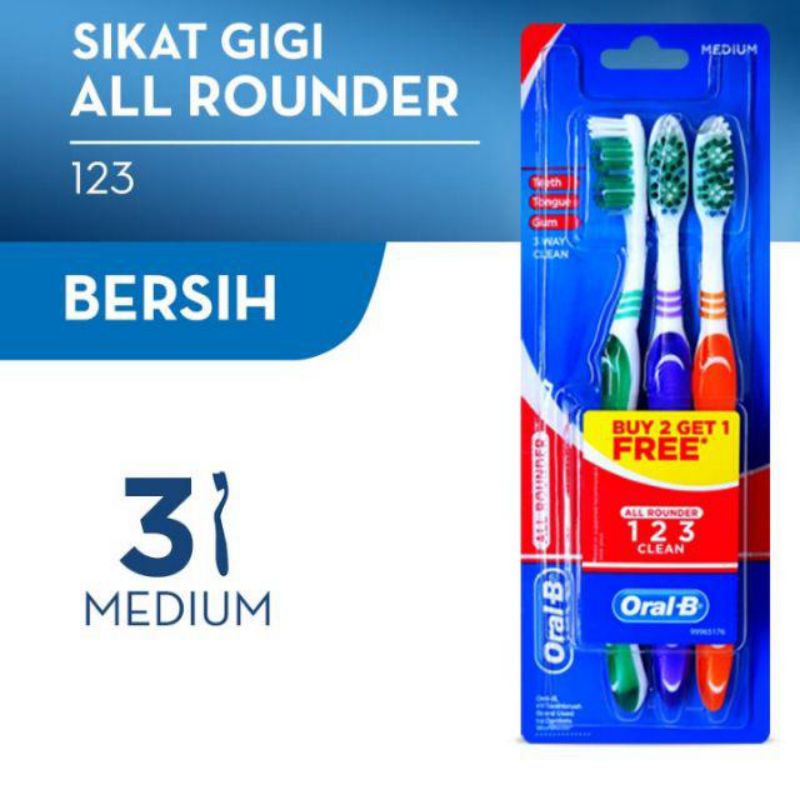 Oral- B sikat gigi paket hemat all rounder