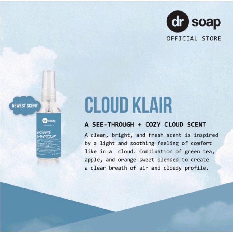 Dr Soap Gadget Sanitizer Cloud Klair 60ml