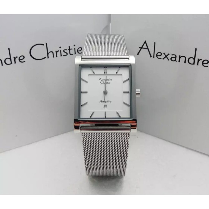 JAM TANGAN WANITA ALEXANDRE CHRISTIE AC 8629 FULL SILVER ORIGINAL BERGARANSI