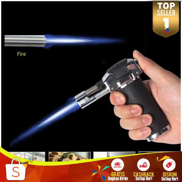 Mancis AE12 Korek Api Gas Butane Torch Model Flame Gun Multifungsi Korek Gas Perlengkapan Outdoor