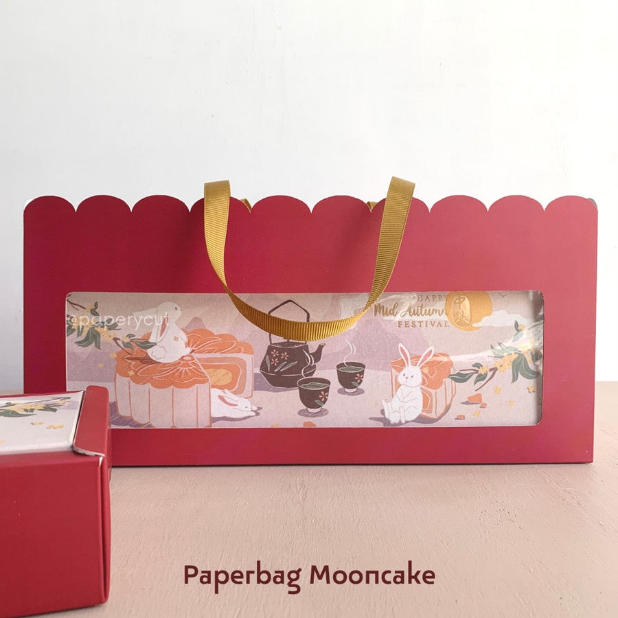 

Paperbag Hampers Kue Bulan Mooncake Mid Autumn Festival P32 L6 T15 cm