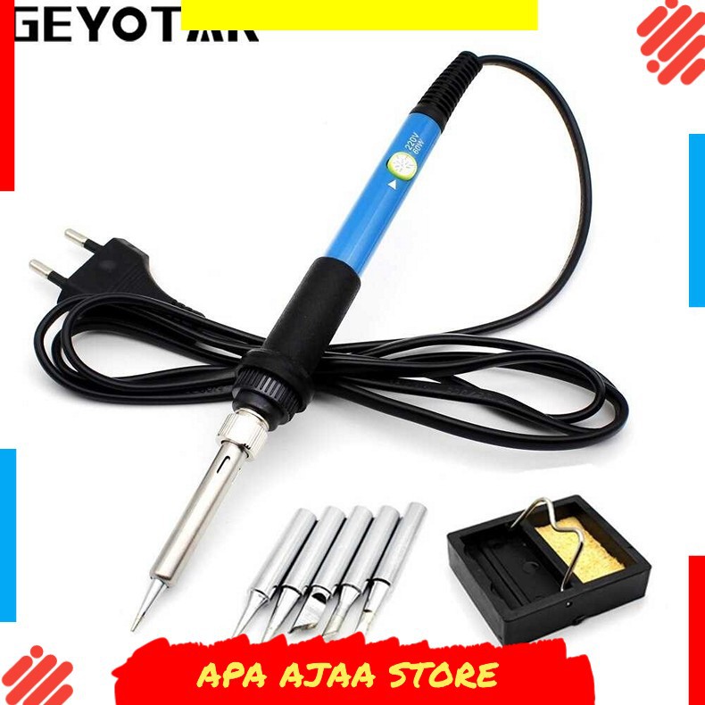 Best Seller ! GEYOTAR Peralatan Solder Iron Kit 60W 220V - SIK-003