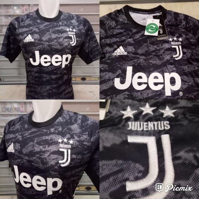 JERSEY BOLA JUVENTUS KIPER GK HITAM 2019/2020 GRADE ORI import