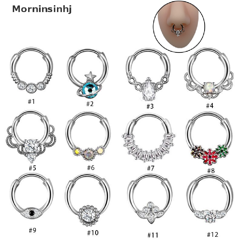 Cincin Tindik Bahan Titanium Steel Untuk Telinga Dan Hidung