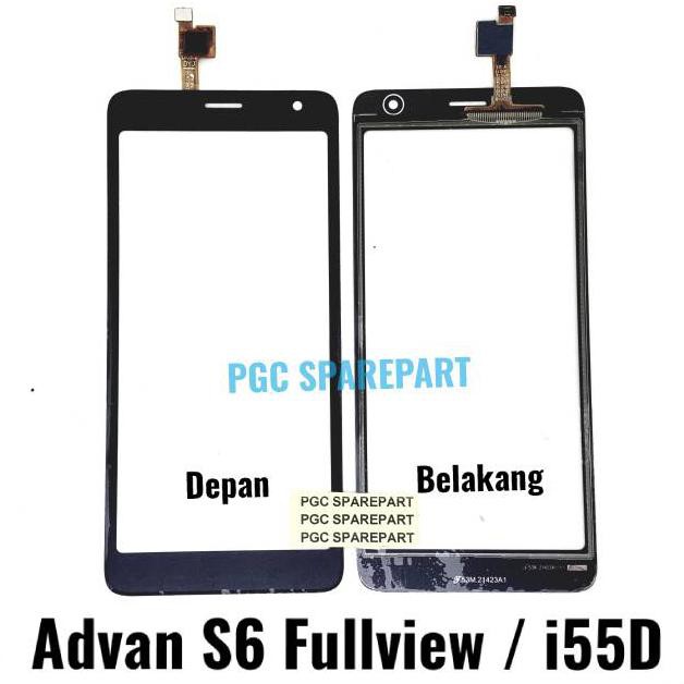 ORIGINAL TOUCHSCREEN ADVAN S6 NEW - S6 FULLVIEW - I55D - S6 FULL VIEW - KACA LAYAR SENTUH TS NETX