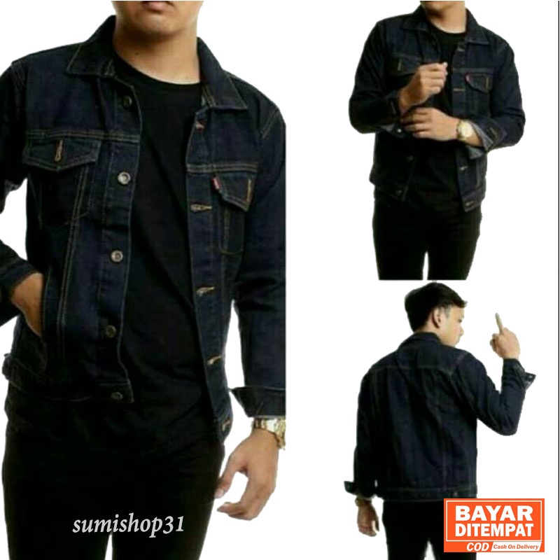 JAKET DENIM JAKET JEANS SMTH JAKET JEANS PRIA JAKET DENIM PRIA JAKET JEANS COWO