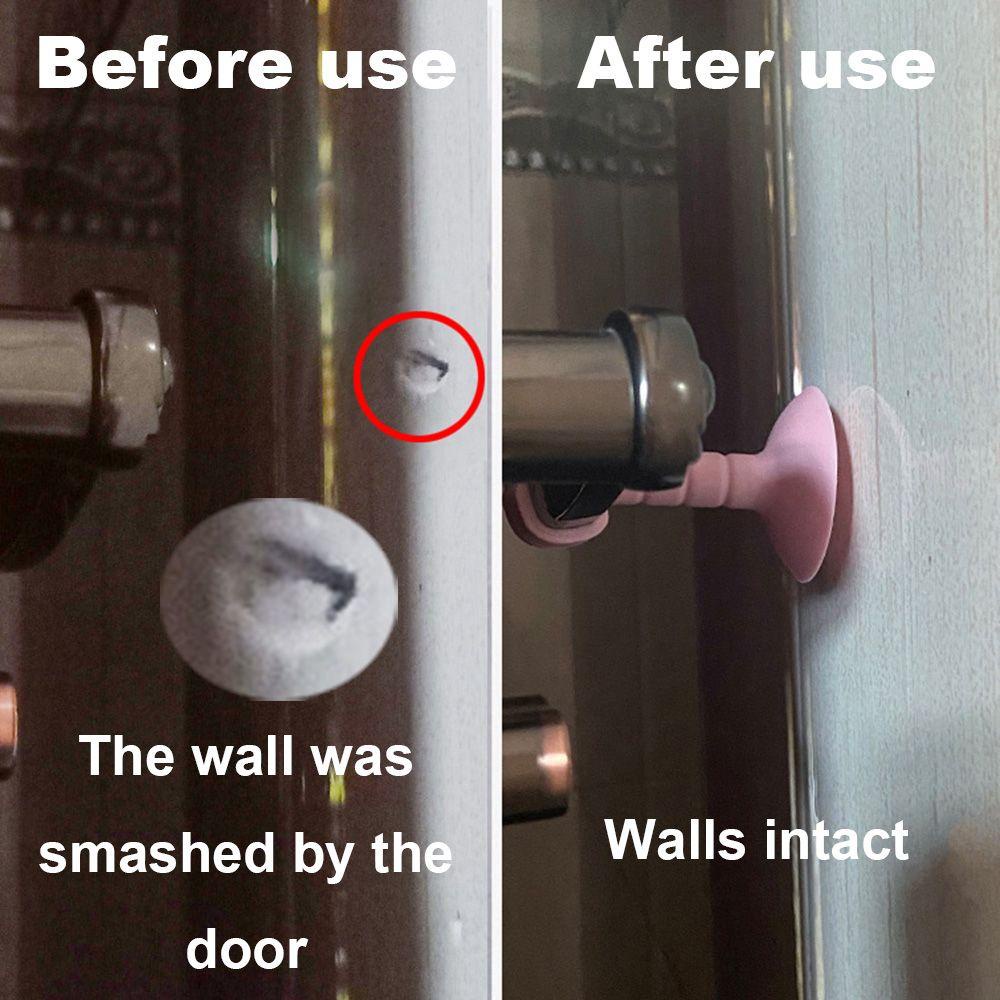 Penahan Pintu Nanas Mute Protection Pad Silica Gel Suction Cup Type