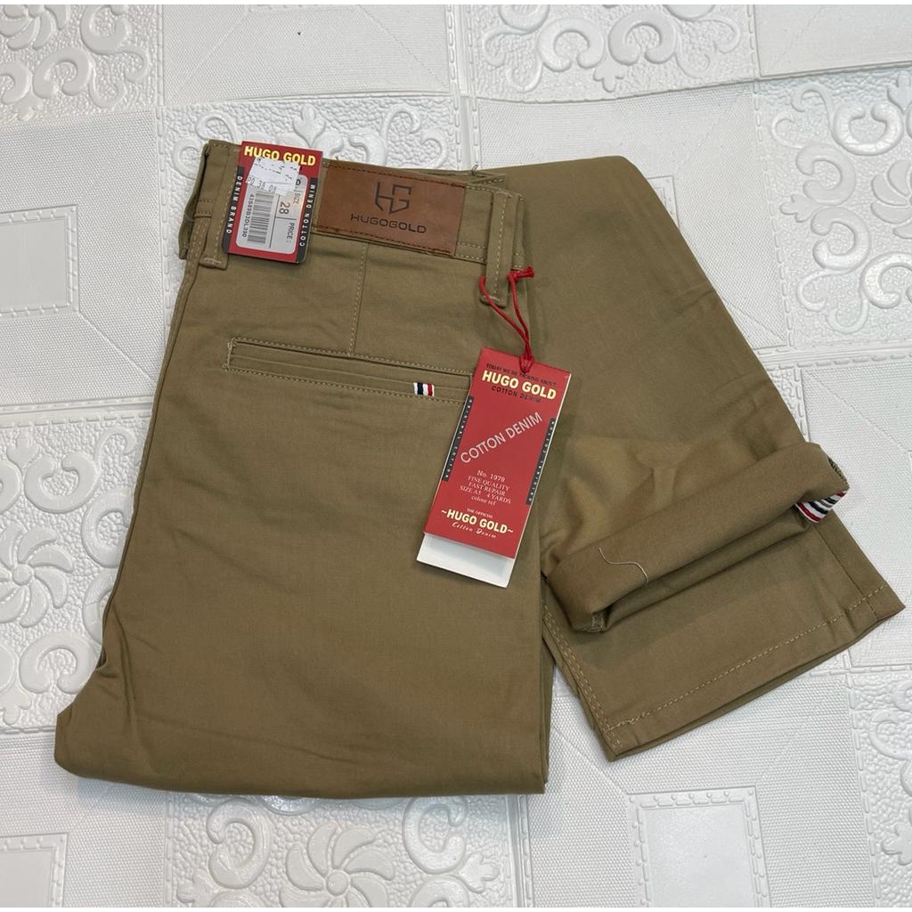Celana chino pria ORIGINAL hugo gold /Celana panjang HUGO GOLD/Exco jeans