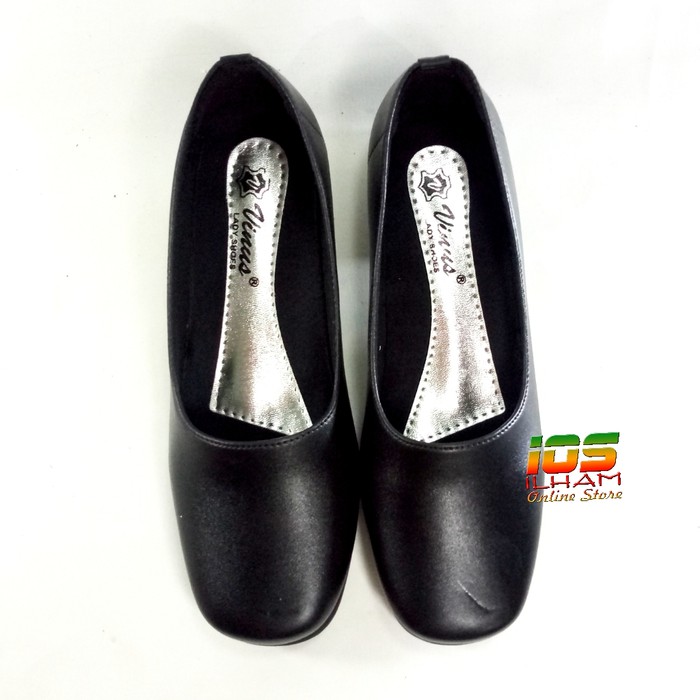 Vinus V.04 Sepatu Pantofel Wanita Guru Kerja Kantor Hak 3cm Size 37-41