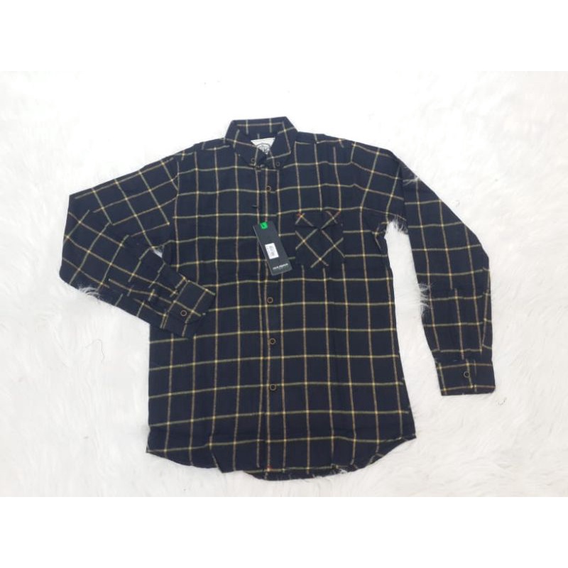 hem flanel remaja cowok