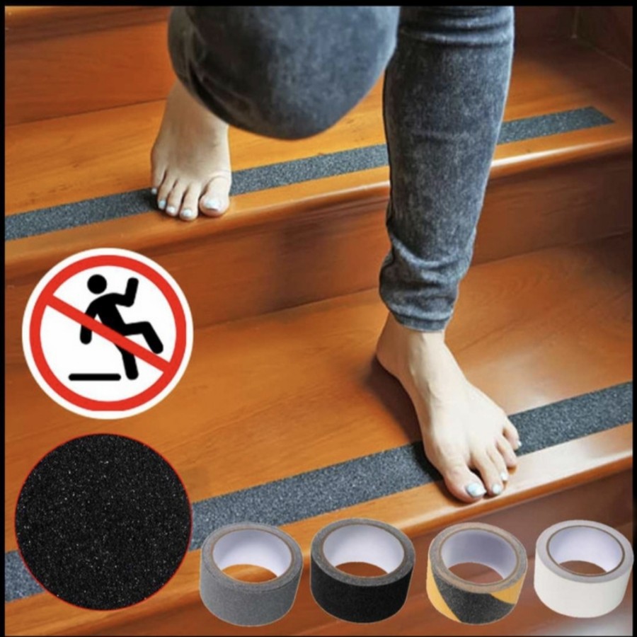 Tape Stiker Lakban Tangga Safety Walk Grip Anti Slip Licin Terpeleset