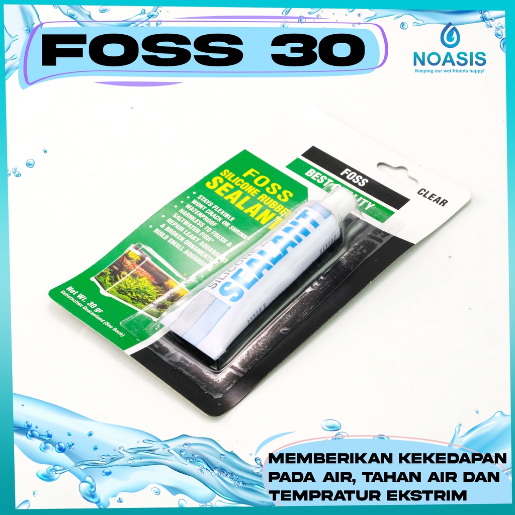 LEM SEALANT SILICON AQUARIUM MERK FOSS 30 GRAM