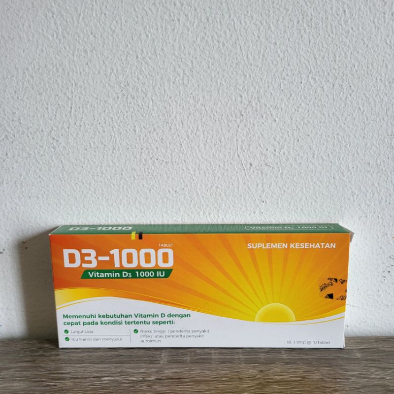 Jual Vitamin D3 1000 IU Box Isi 30 Tab Pyridam | Shopee Indonesia