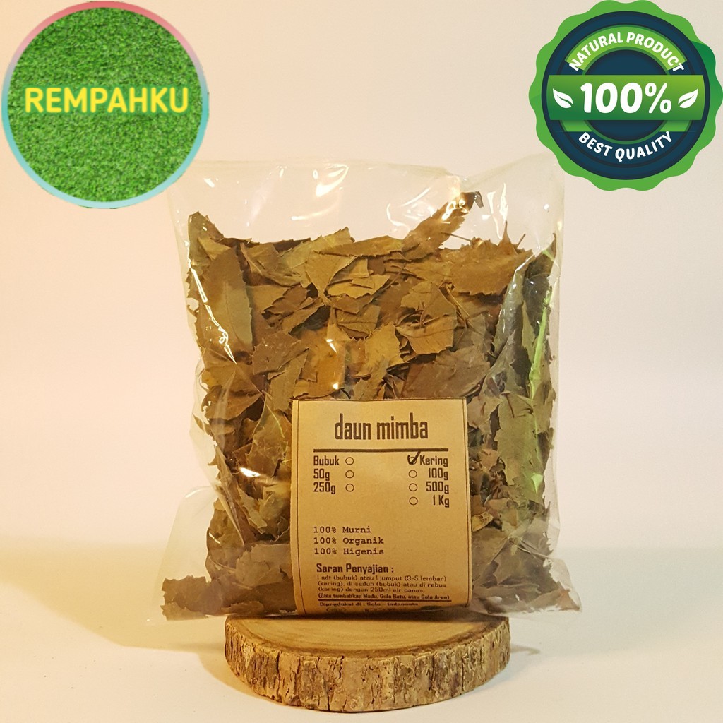 

DAUN MIMBA / MIMBO KERING 50 GRAM - Azadirachta Indica - MURNI -