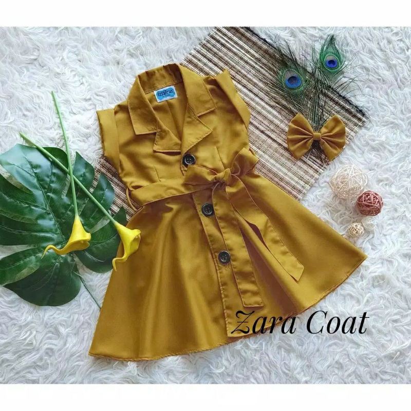 DRESS ANAK ZARA COAT KEKINIAN