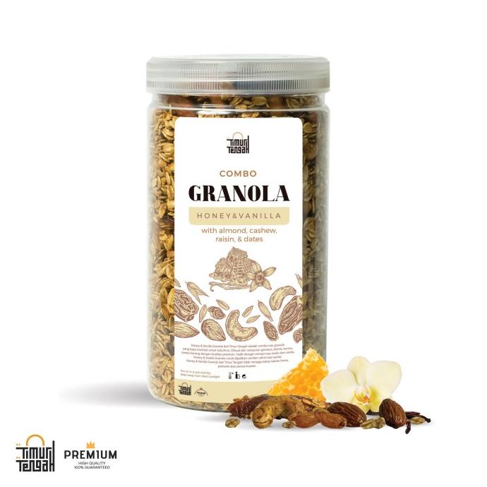 

Granola Vanilla Timur Tengah 500 Gramoatmeal Sehat Natural Super Food