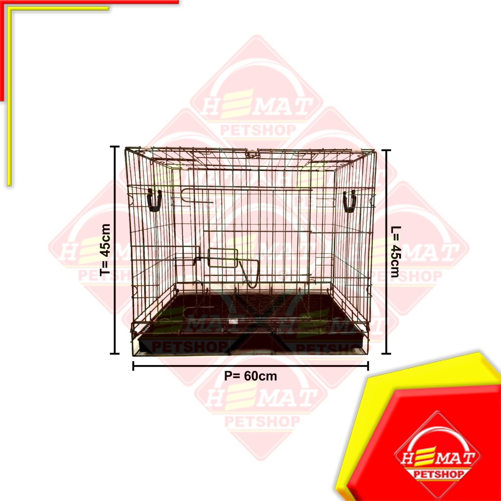 Kandang Kucing Tingkat Lokal Murah 60 X 45 CM